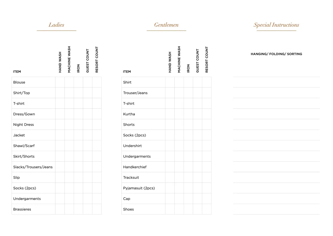 laundry-list